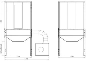 Filtrační nástavba ADAMIK FBR 250/125 AK