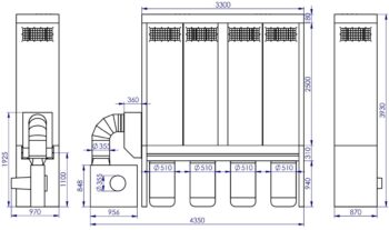 Odsávání ADAMIK FT 762N 9,2 kW A rozměry
