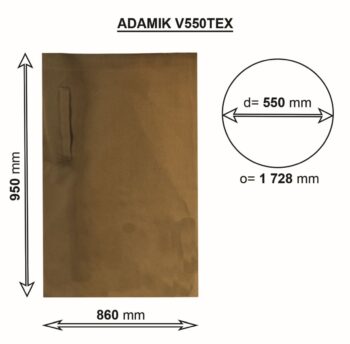 Vak ADAMIK V550TEX rozměry